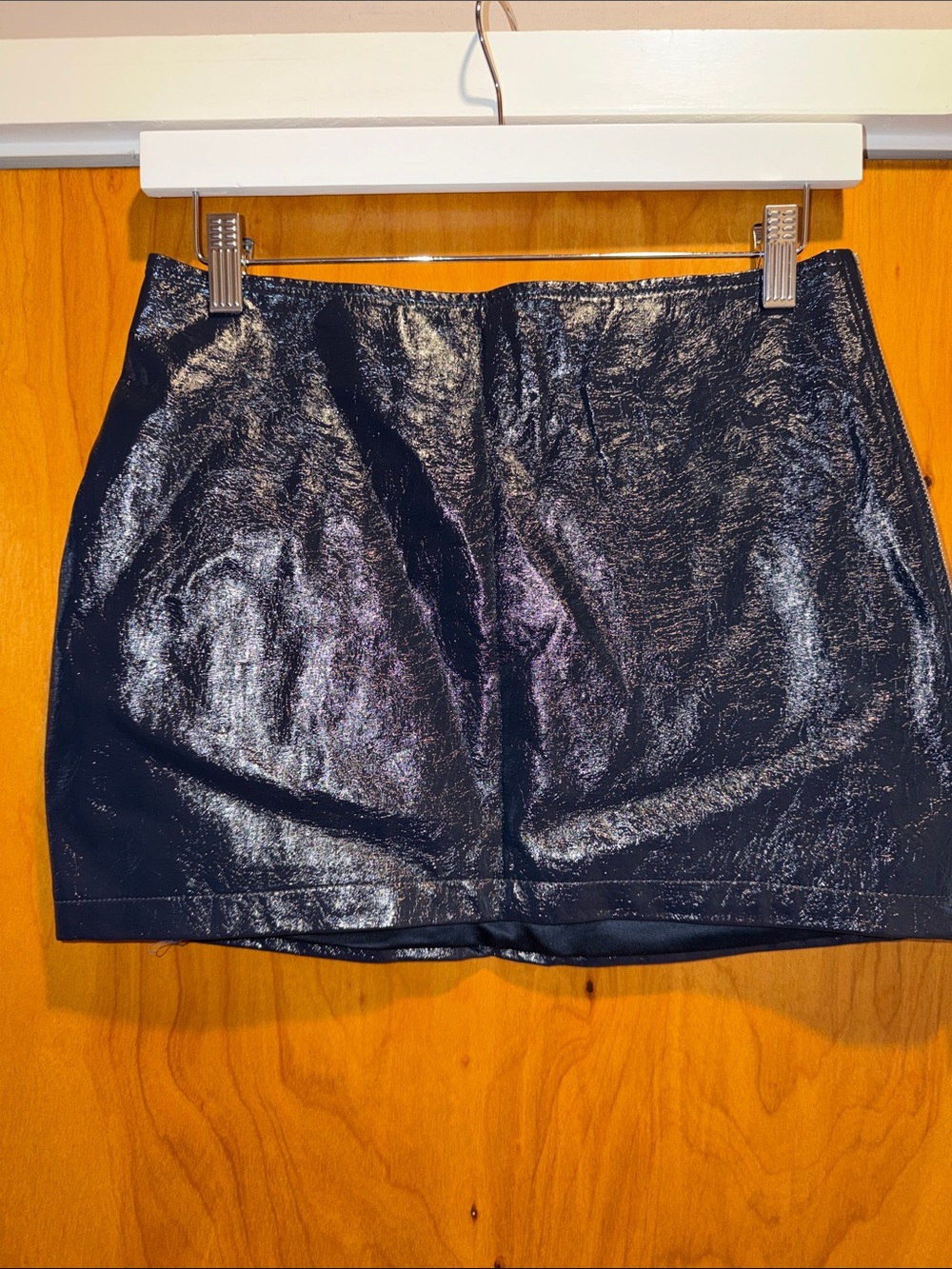 AKIRA Shiny Black Mini Skirt